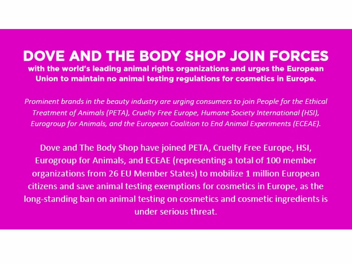 The Body Shop PR Campaign Against Animal Testing- Content