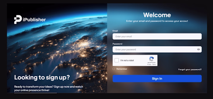 IPublisher - Provides an auto CMS for websites