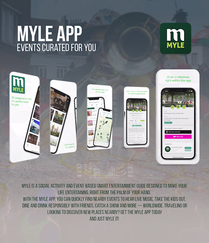 MYLE - App Store Screenshot Design