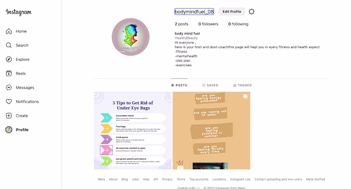 here i am managing this account 