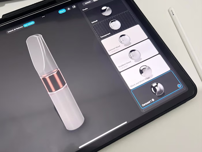 Bespoke design for glass tip!