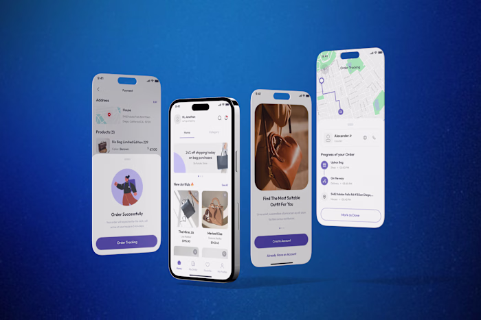 ZET Bags brand design & UI design 