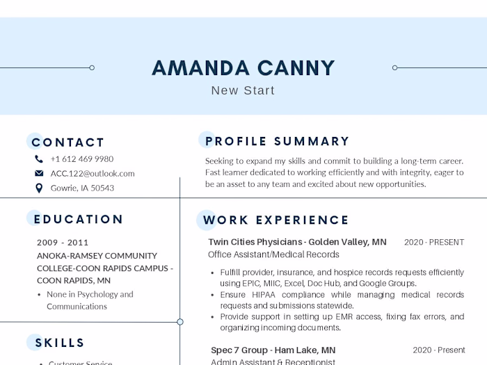 ATS ORIENTED RESUME
