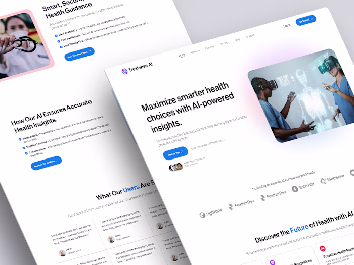 Web Design for Treatwise AI