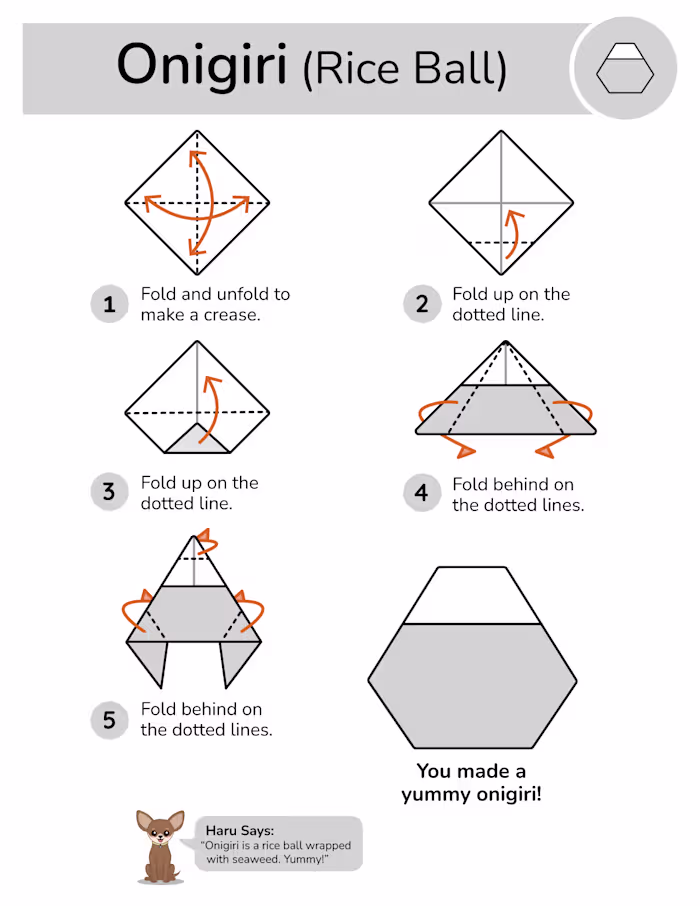 Step-by-Step origami diagram