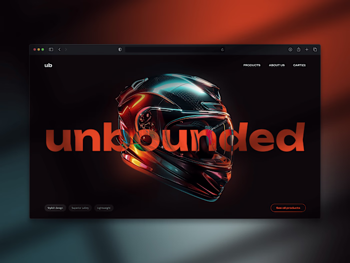 Moto E-commerce Hero Section
