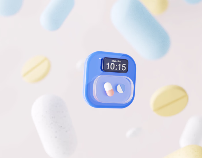 Medication reminder app. A video on Behance