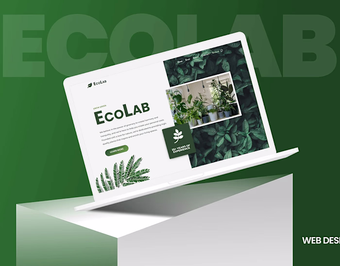 Plant Shop Landing Page Design