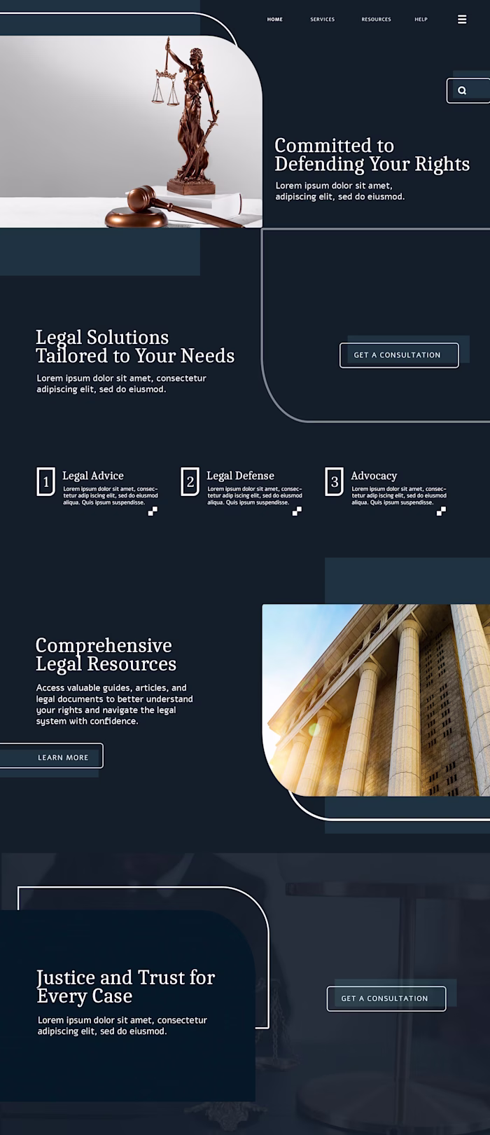 Legal Advisor Website | WordPress | UI/UX Design