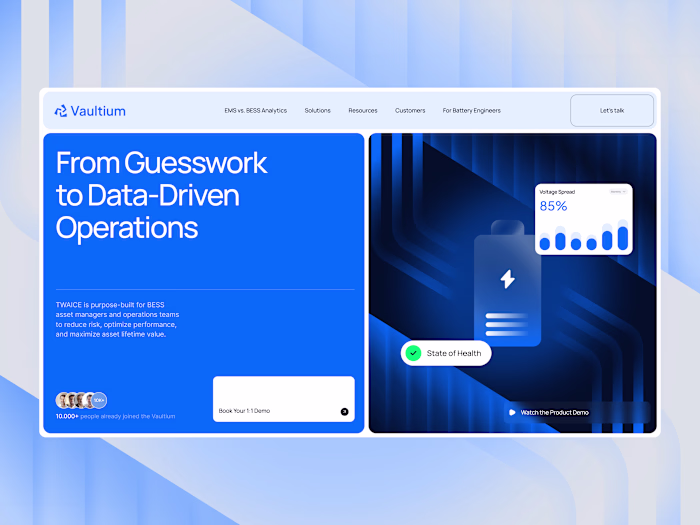 Web design for Vaultium
