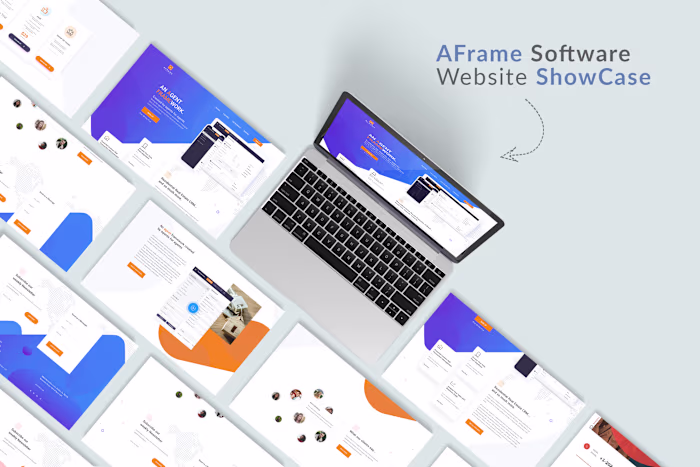 AFrame Software UI/UX Website Design for CRM Platform.