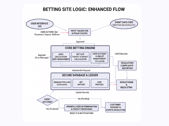 Secure Betting Platform Logic Design