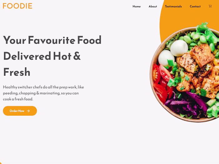 Business Landing Page for Cloud Kitchen