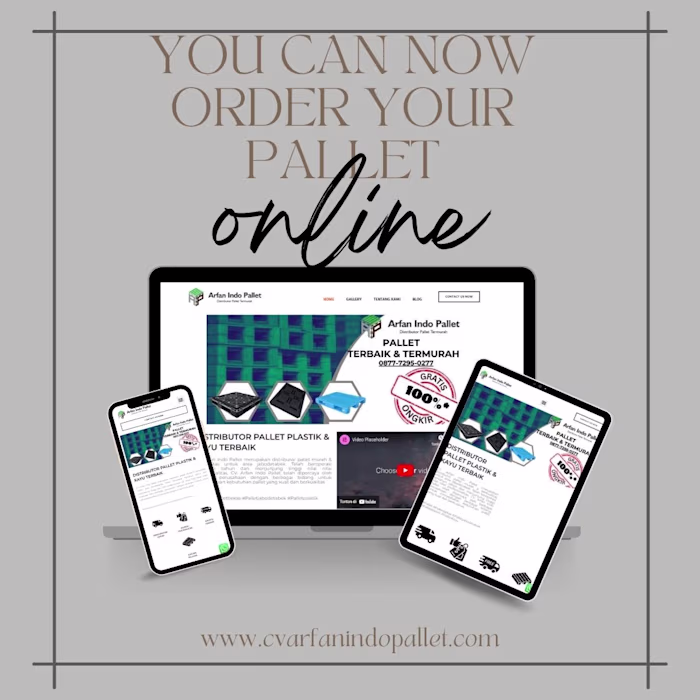 Website for  Pallet Distributor