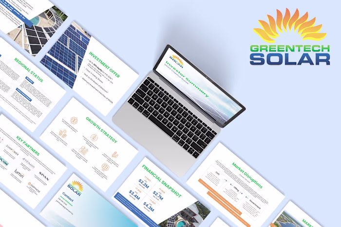 Redesign Investor Pitch Deck of Greentech