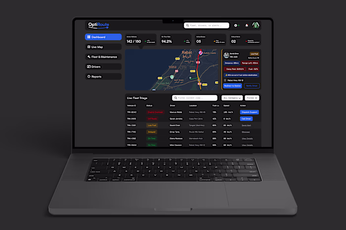 OptiRoute — Fleet Management Dashboard