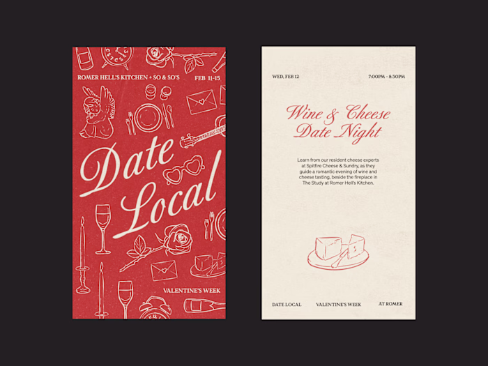 Valentine's Day Campaign Design for Date Local