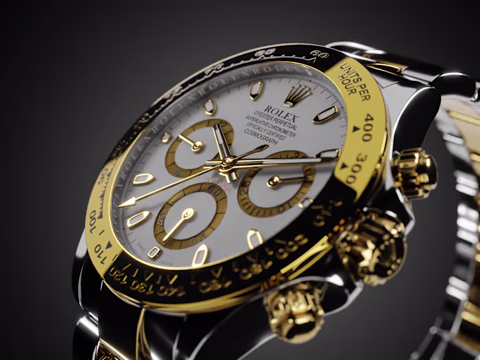 Realistic 3D Render of Luxury Watch