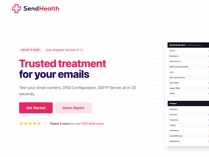 SendHealth | Trusted treatment for your emails.