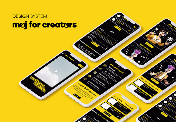 UI Design System - Moj for Creators