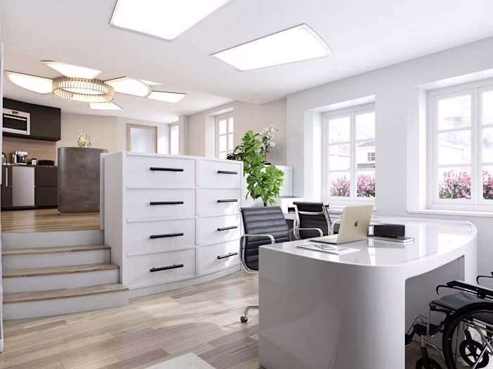 Commercial building interior renders