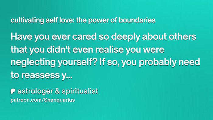 cultivating self love: the power of boundaries