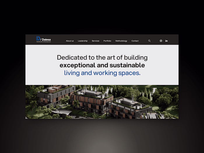 Daiesa Real Estate Development: Webflow Custom Site