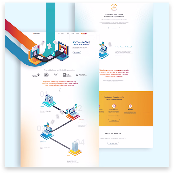 RegScale SaaS Web Design