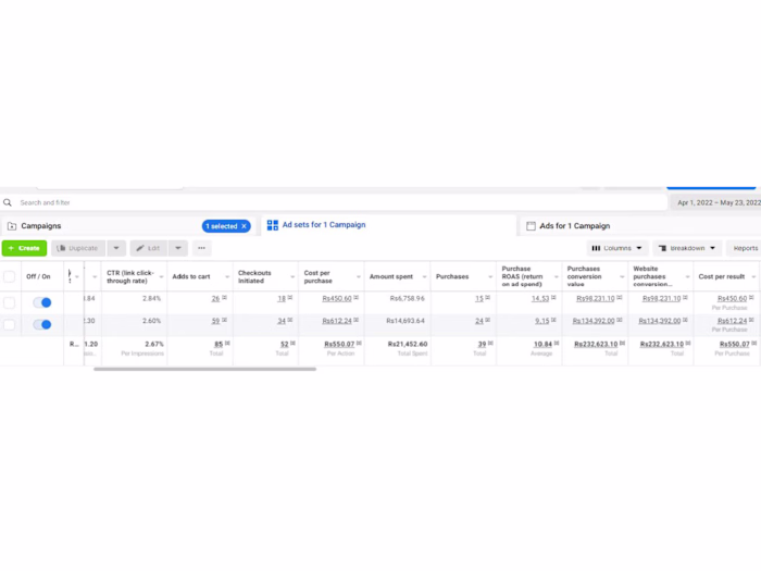 Ads for E-commerce Store