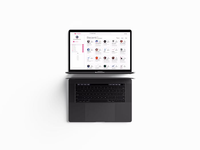 Index. Email Application