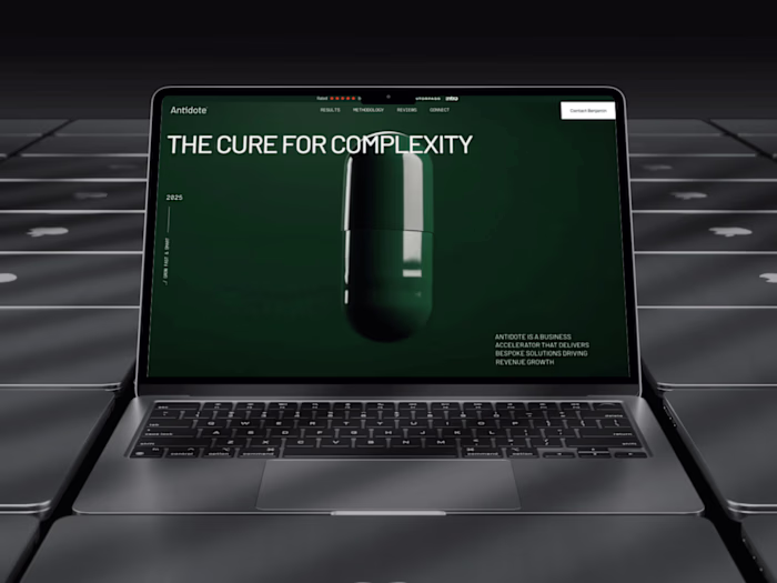 Antidote — Brand Website For a Global Commerce Strategist