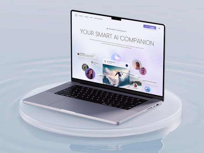 AI Artificial Intelligence Chat - Hero Section