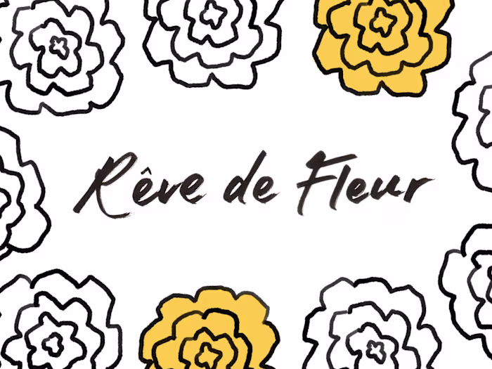 Branding and illustration for a popup art + flower event