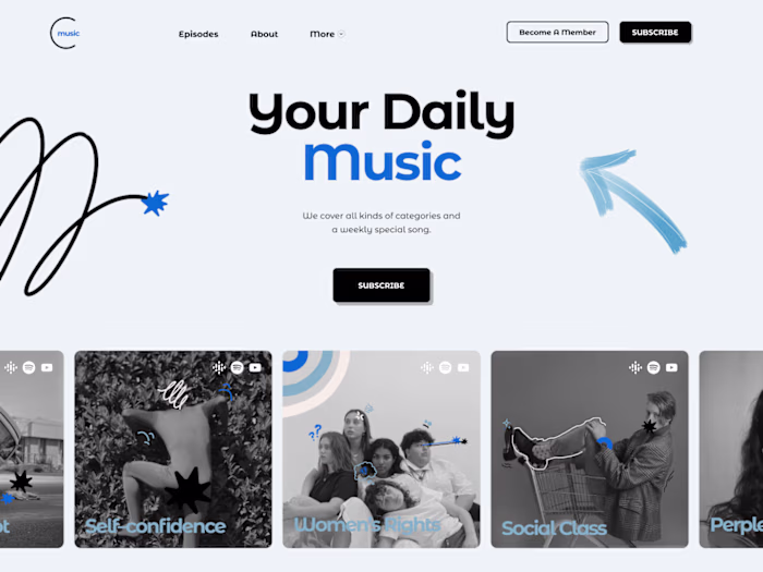 Website Design for a Music Agency