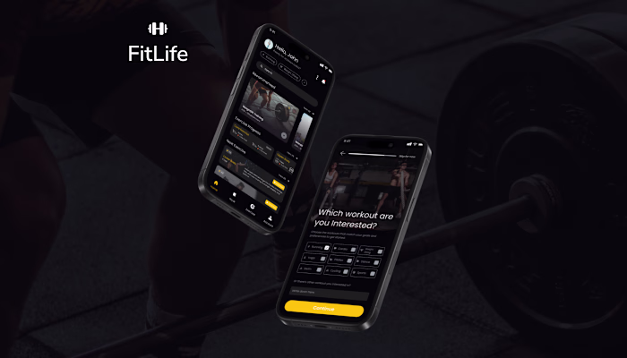 Mobile Application OnBoarding Application | FitLife