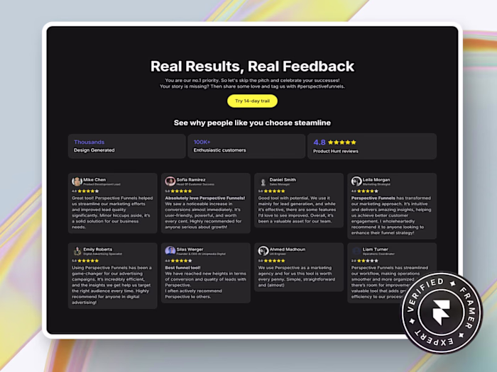 Interactive Star Rating for Framer CMS