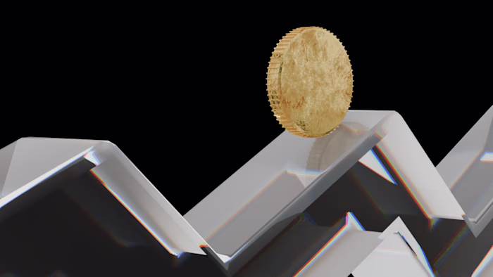 3D Design Coin Rolling Animation