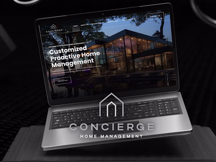 Concierge Home Management Luxury Website Design