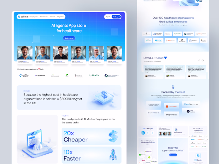 Revamping Sully.ai’s Digital Experience