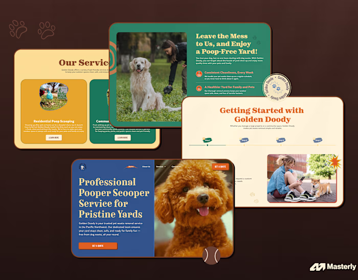 Responsive UI&UX Design for Pet Brand Website