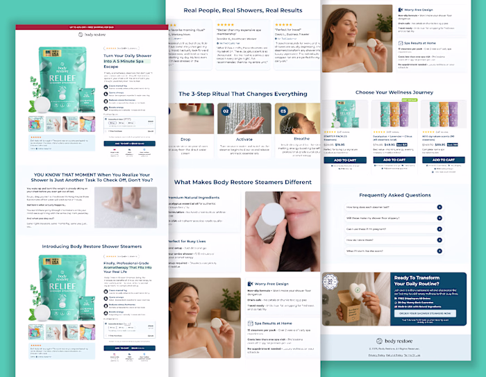 Natural Beauty Product Page