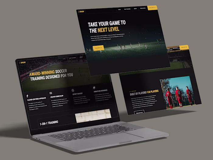 Spark Player Development (Web Design + Webflow Development)