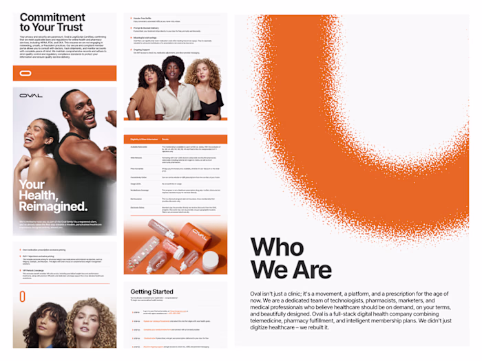 Innovative Oval Brochure Design: Clarity and Impact in Healt...