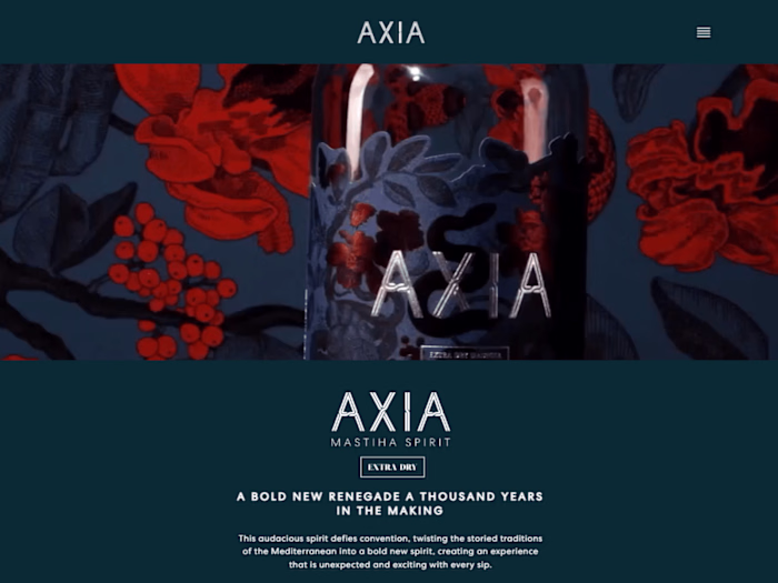 AXIA Spirits | Homepage Development On Shopify With Replo