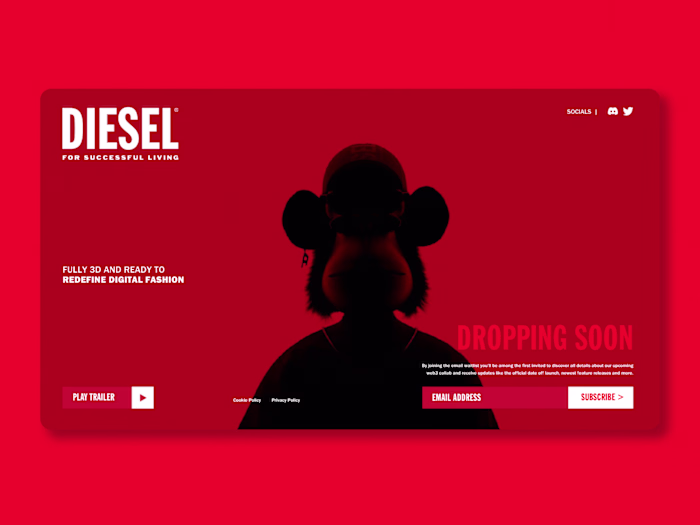 Diesel Landing Page