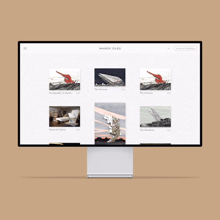 Architect portfolio-website design