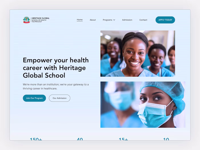 Heritage Global School Website Redesign