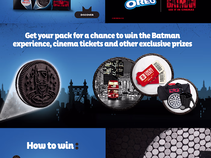 Assets for Brand Campaign: Batman Oreo 