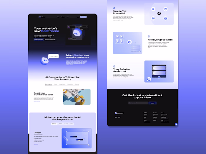 BotStacks - Creative direction + Website redesign