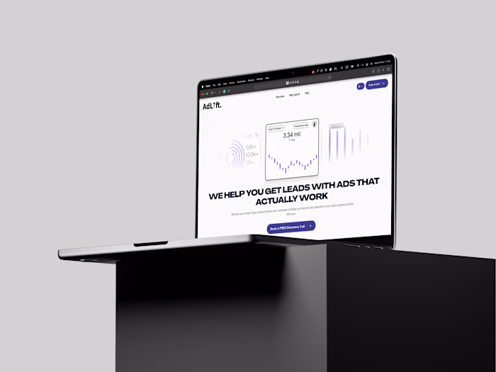 Marketing Agency AdLift - Framer Landing Page Dev 